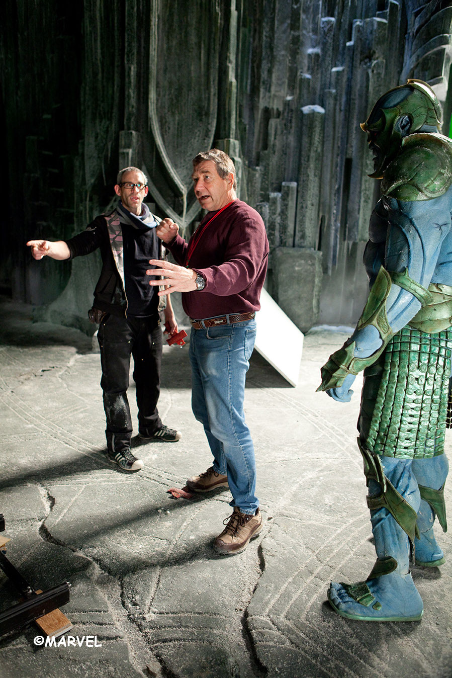 Paradox and Kenneth Branagh on the set of Thor